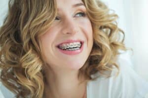 Smiling Woman With Braces